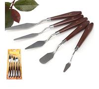 Wooden Handle, Stainless Steel Paint Spatula, Advanced Technology and Exquisite Craftsmanship, Blades, Stable Structure and Long-Lasting Performance, Ideal for