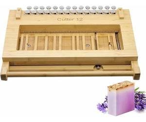 Wooden Handmade Soap Slicer, Adjustable Wire Soap Cutter with Durable Steel Wires, Stable and Cutting Evenly, for DIY Enthusiast, Soap Maker