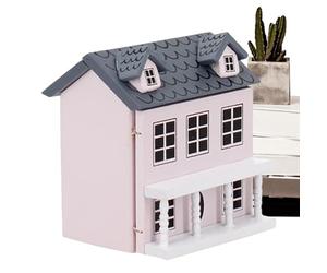 Wooden - Handmade Villa Model for Girls, Miniature, A Creative Pocket Size House Model That Many Ages Can Enjoy As An Indoor Play Scene, M