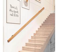 Wooden Handrail for s WallMounted Safety Railing for Seniors case Balustrade Terrace Support Bar Kit Secure Corridor Grab Bar Elderly Accessibility Solutions