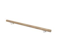 Wooden Handrail for Stairs Indoor Wood Banister Rail for Stairs Staircase Handrail Safety Wall Mounted Stairs Handrail Non-Slip Stair Railing for Elderly Stairway Support Rods (60CM)