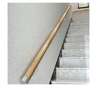 Wooden Handrail for Stairs,Non-Slip Round Solid Wood Stair Handrails, Home Indoors Wall Mount Handrails Complete Kit 2m/2.5m/3m/3.5m/4m (Size : 400cm)