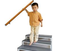 Wooden Handrail Staircase Wall Mounted Porch Support Bars for Home Attic Garden Deck Railing(50cm)