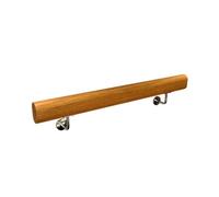 Wooden Handrail with Brackets Wall Mounted Wood Handrails for Stairs Anti-Slip Stair Handrails Indoor Stair Railings Support Rod Banister Rails for Corridor Support Rods (110CM)