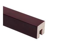Wooden Handrails For Stairs, Glass Top Rails, Glass Railing Top Channel, for 12mm Or 1/2in Thick Glass Glass Cap Rail Deck Stair Indoor Outdoor, DIY Balustrade(Rosewood,120cm/47.2in)