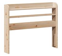 Wooden Headboard for Bed, Easy Assembly, Fits Twin, Full, Queen, King, Super King Sizes, 100 x 82 cm, Open Design, Stylish Brown Finish, Durable and Modern