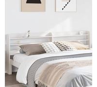 Wooden Headboard for Bed, Easy Assembly, Fits Twin, Full, Queen, King & Super King Sizes, 190 x 82 cm (White) - Stylish Open Footboard Design