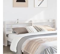 Wooden Headboard for Bed, Easy Assembly, Fits Twin, Full, Queen, King, Super King Sizes, 210 x 82 cm, Stylish White Design, Perfect for Any Bedroom Decor
