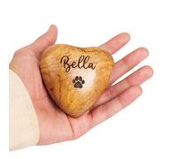 Wooden Heart Keepsake Urn for Ashes - Memorial Box for Dad, Personalized Cremation Urn, Perfect for Adults Funeral Gift, Tribute to Loved One, Elegant Wooden Cremation Keepsake