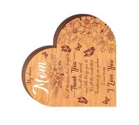 Wooden Heart Ornament 10cm Handcrafted Home Decor(MZ1022)