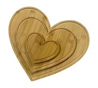 Wooden Heart Shaped Cutting Board - Heart Cheese Board Serving Platter | Rustic Wood Charcuterie | Large Wooden Serving Tray Bread, Fruits, Appetizers - Farmhouse Kitchen Decor For Valentine's Day,