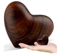Wooden Hearts for Crafts, Olive Wood Hearts from The Holy Land, 2.4x2x1.2 Inch Wooden for Crafts, Easy to Clean Holy Land Gifts for Women, Kids, Gifts