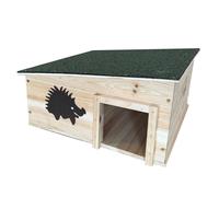 Wooden Hedgehog House & Hibernation Shelter with 2 Chambers