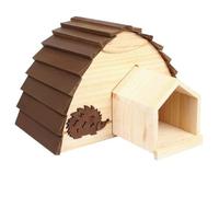 WOODEN HEDGEHOG HOUSE OUTDOOR HIBERNATION NEST HOGITAT WILDLIFE SHELTER BOX