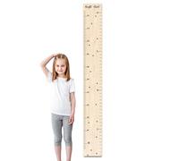 Wooden Height Chart for Wall 120x15x0.3cm Toddler Height Growth Chart Personalized Measuring Stick for Children Removable Wall Hanging Measurement Tool for Nursery, Bedroom