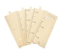 Wooden Height Chart Wall Decoration for Boys and Girls Growth Record | Natural Wood, Simple Chic Style, Khaki Finish, Nursery Room Decor, Child Photo Prop