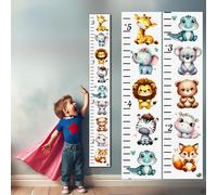 Wooden Height Growth Chart for Kids - Baby Wall Decor for Tracking Boys and Girls' Growth, Perfect Toddler Height Wall Chart for Nursery Room, Ruler for Playroom,Decor (Forest Animals)