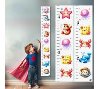 Wooden Height Growth Chart for Kids - Baby Wall Decor for Tracking Boys and Girls' Growth, Perfect Toddler Height Wall Chart for Nursery Room, Ruler for Playroom,Decor (Marine Life)