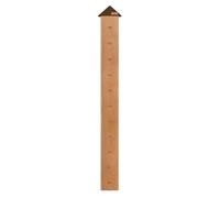 Wooden Height Measurement Ruler For Kids , 180cm , Full-length Height Ruler, Standard Version, Beech Wood With Black Walnut Top