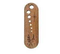 Wooden Herb Stripper Tool, Natural Wood Kitchen Gift for Easy Leaf Separation, Ceramic Herb Stripper Bowl for Home Use & Cooking Enthusiasts