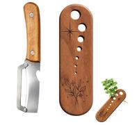 Wooden Herb Stripper & Vegetable Peeler Set - 2-Piece Kitchen Gadgets, Complete Prep Tools for Fresh Herbs & Vegetables, Practical Gift for Home Cooks