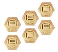Wooden Hexagon Honeycomb Medal Display Stand - 6 Pack Medal Storage Case & Hanger Rack for All Sports, Running Medals, Award Holder Wall Organizer