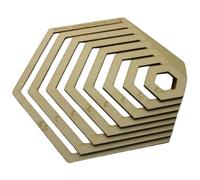 Wooden Hexagon Stencil Kit Gyro-Cut Quilt Cutting Wooden Template Quilting Applique