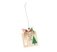 Wooden Holiday Clip-on Ornament with Secure Hook for Indoor Outdoor Christmas Decorations Easy Hanging Christmas Accessory