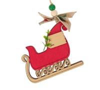 Wooden Holiday Clip-on Ornament with Secure Hook for Indoor Outdoor Christmas Decorations Easy Hanging Christmas Accessory