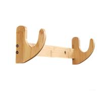 Wooden Horizontal Fishing Rod Holder with Angled Openings for Wall Mounting Secures Rods in Garage Cabin or Outdoor Workshop (1 floor)