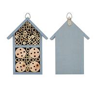 Wooden House Hanging Hotel Shelter for Butterflies Bees Garden Supplies