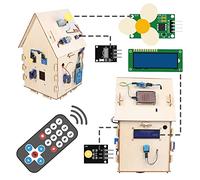 Wooden House Intelligent Home Starter Kit Electronics Automation Coding Learning Toys DIY Sensors STEM Educational Set for Teens Adults Beginners