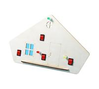 Wooden House with Led Light Change Hands on Physics STEM Project Science Experiment Kits for Kids Featuring Physics Toy Wooden House with Led Light Change Stem Toy