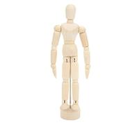 Wooden Human Body Drawing Mannequin with Stand Rotatable Joint Human Body Proportions Portable Art Mannequin for Artist for Sketching (5.5-inch Wooden Figure (Standard Size 14CM))
