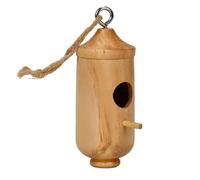 Wooden Hummingbird Swing Nest, Wood Hummingbird Swing House,Wooden Bird Swing Houses,for Humming Swallow Wren Sparrow Window Garden