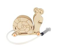 Wooden Hydraulic Snail Science Experiments for Kids, DIY STEM Science Kits Educational Engineering Project Model | Build Your Own Fluid Power Toy, Hands-On Learning Activity for Children Ages 8-14