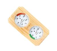 Wooden Hygrometer Thermometers Combo Digital Display Specifically for Home Spa Sauna Room and Baths Wall Mount Steambath Dampness Meter
