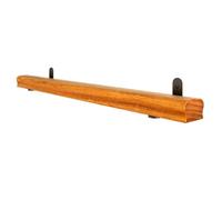 Wooden il for Indoor & Outdoor irs Anti-Slip ir Railing with 2 Iron Brackets Wall-Mounted Railings for Seniors & Did (110CM)