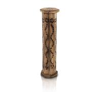 Wooden Incense Stick & Cone Burner Holder Tower Large Organic Eco Friendly Ash Catcher Agarbatti Holder Rustic Style Hand Carved For Meditation Yoga Aromatherapy Home Fragrance Products