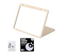 Wooden Infant Perceptual Development Toy Pliable Glass with Constructed in Card Storage for Visual Cognitive Learning Infant Perceptual Toy