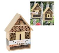 Wooden Insect Bee House Bug Hotel Natural Wood Shelter Garden Nest Nesting Box