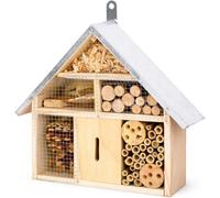 Thrink Insect House for Outdoor Garden, Wooden Bug Hotel for Bees, Butterflies, Ladybirds and Lacewings, Hanging Garden Wildlife Nesting Habitat Shelter
