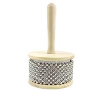 Wooden Instrument, Hand Shaker Musical Instrument, Natural Sound Shaker, Hand with Stainless Steel Beads, Wooden Percussion for Band Classroom