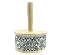 Wooden Instrument, Hand Shaker Musical Instrument, Natural Sound Shaker, Hand with Stainless Steel Beads, Wooden Percussion for Band Classroom