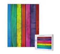 Wooden Intelligence Puzzle 38x52 CM, Colored Wood Background Printed Jigsaw Puzzles 500 Pieces(boxed) Education Game for Adults, Home Decoration Puzzle