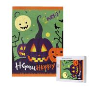 Wooden Intelligence Puzzle 38x52 CM, Happy Halloween Printed Jigsaw Puzzles 500 Pieces(boxed) Education Game for Adults, Home Decoration Puzzle