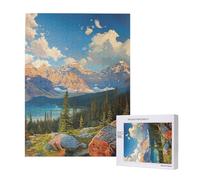 Wooden Intelligence Puzzle 38x52 CM, National Park Printed Jigsaw Puzzles 500 Pieces(boxed) Education Game for Adults, Home Decoration Puzzle