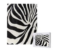 Wooden Intelligence Puzzle 38x52 CM, Zebra Animal Printed Jigsaw Puzzles 500 Pieces(boxed) Education Game for Adults, Home Decoration Puzzle