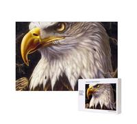 Wooden Intelligence Puzzle 40x28 CM, American Bald Eagle Printed Jigsaw Puzzles 300 Pieces(boxed) Education Game for Adults Home Decoration Puzzle