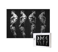 Wooden Intelligence Puzzle 40x28 CM, Bodybuilding Evolution Printed Jigsaw Puzzles 300 Pieces(boxed) Education Game for Adults Home Decoration Puzzle